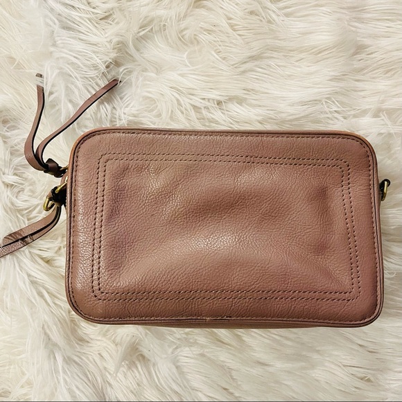 Cole Haan Pink Leather Camera Bag Hip Bag Clutch Convertible Crossbody - Picture 2 of 9